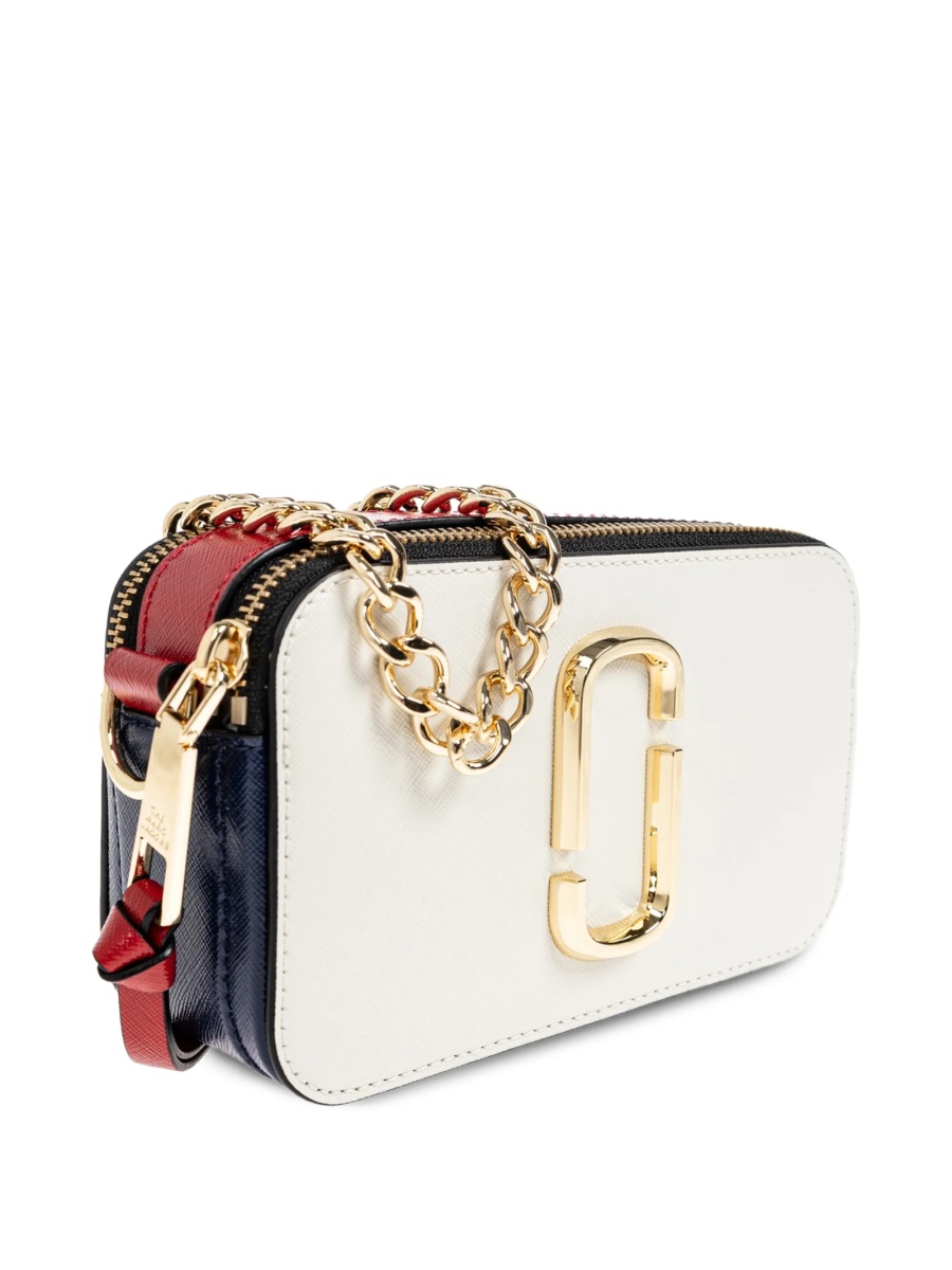 Geanta tip postas Marc Jacobs snapshot alba din piele - Img 4