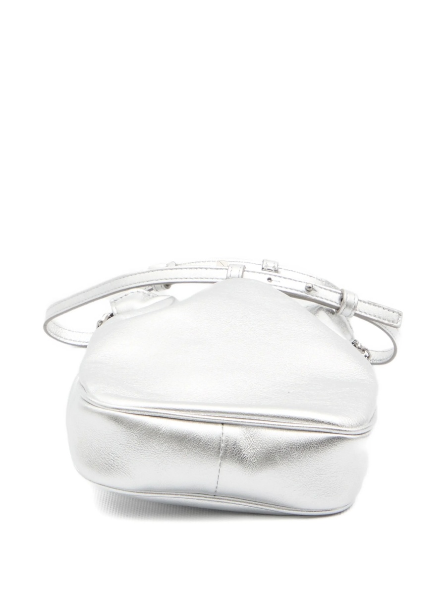 Geanta tip postas Roger Vivier argintie din piele - Img 3