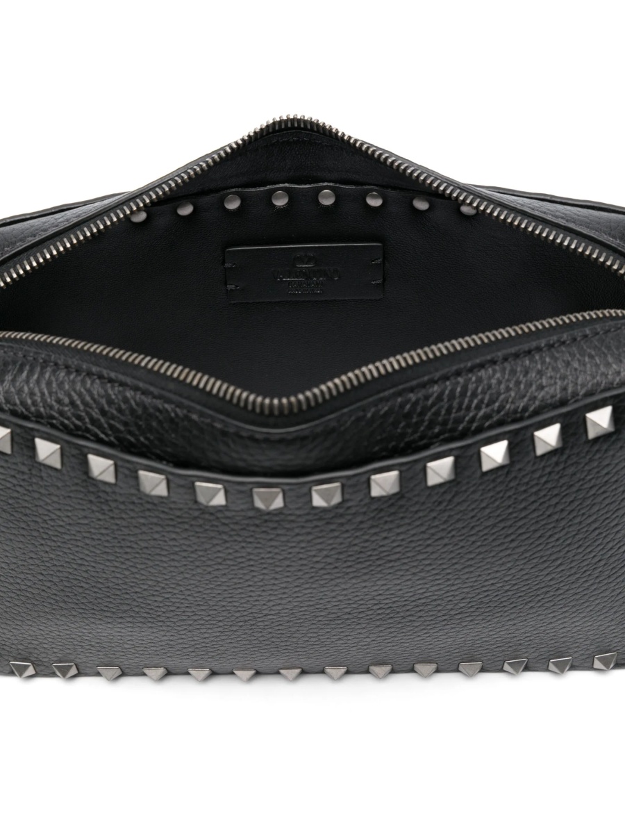 Geanta tip postas Valentino Garavani Rockstud neagra din piele - Img 5