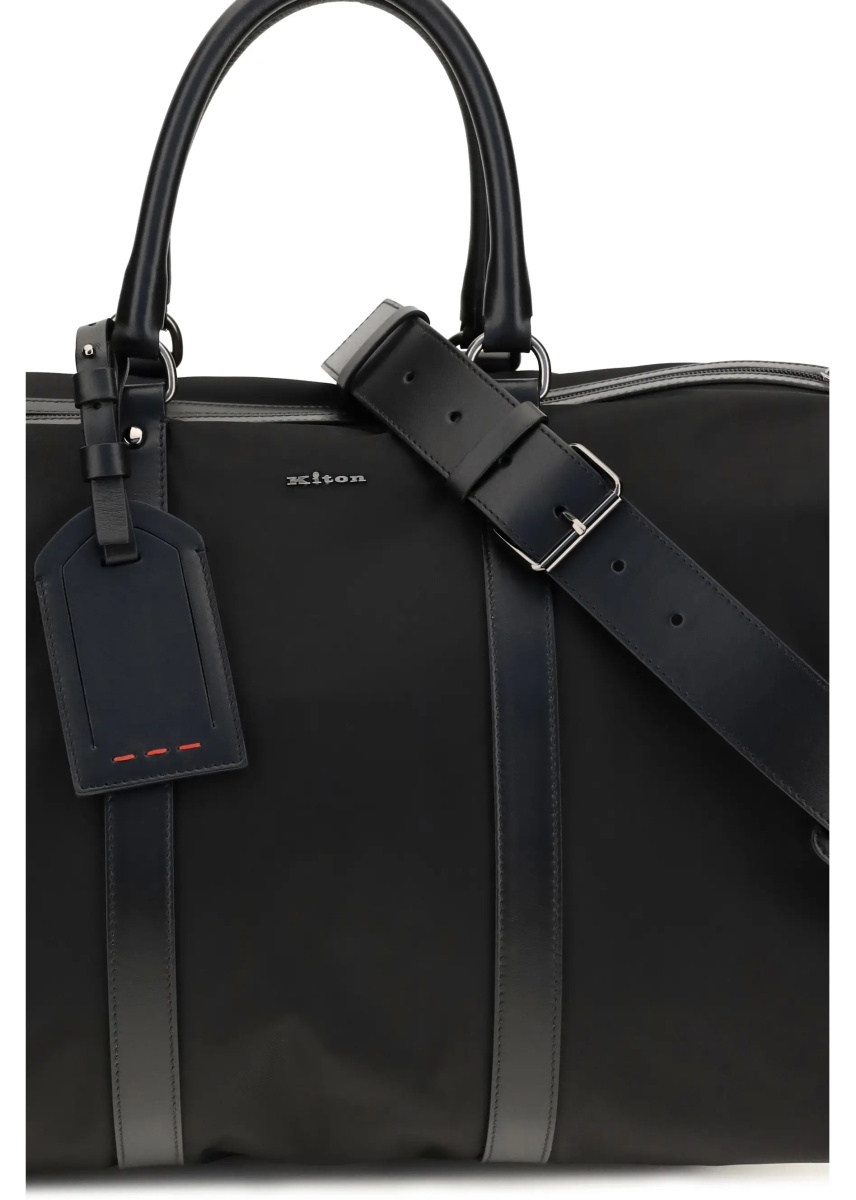 Genti Leather-trim Travel Duffle Bag - Img 4