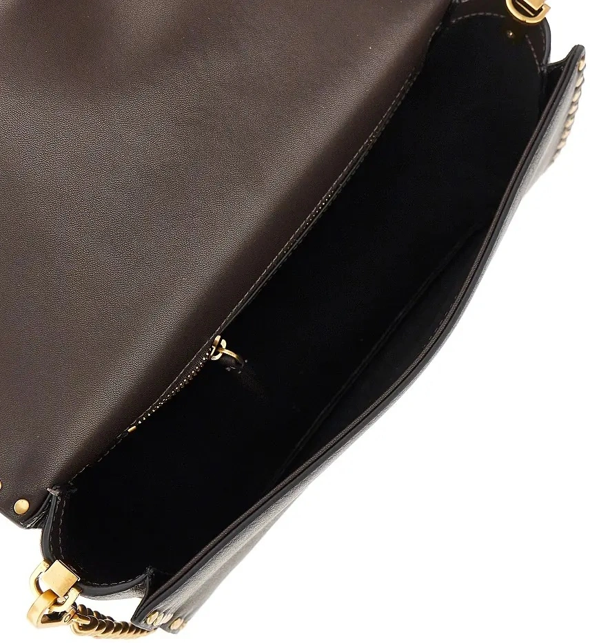 Genti 'Love One Slouchy' leather bag with studs - Img 3