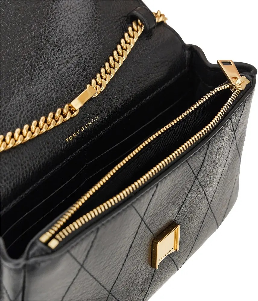 Genti Quilted leather 'Charlie' bag with chain - Img 4