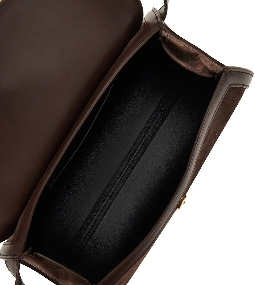Genti Suede leather small 'Cannolo' bag - Img 3