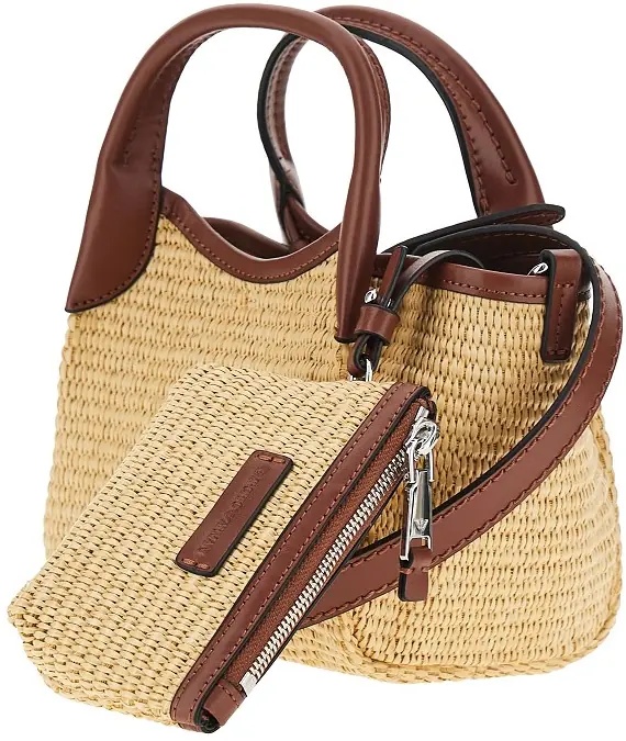 Genti Synthetic raffia mini shopping bag - Img 2