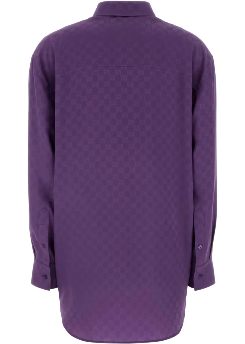 GG Supreme print silk Shirt - Img 2