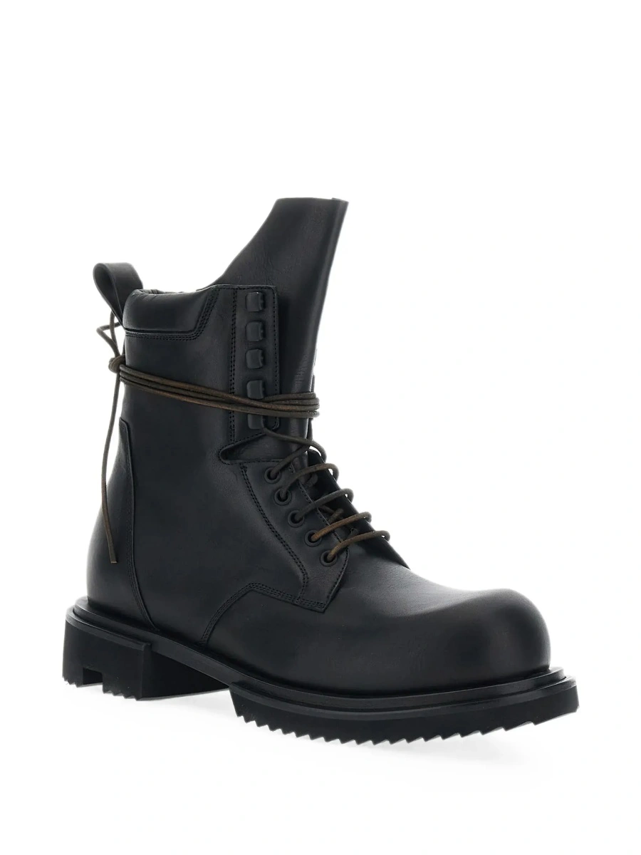 Ghete Rick Owens negre din piele 'Gabe' - Img 5