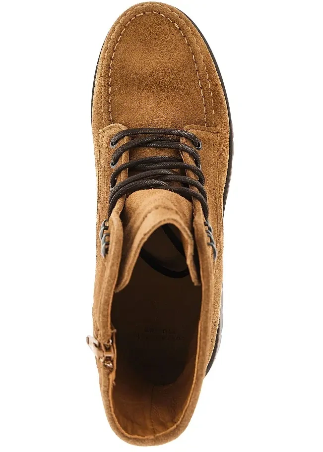 Ghete Suede leather laced boots - Img 4