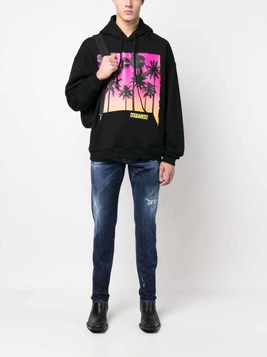 Hanorac DSQUARED2 negru - Img 2
