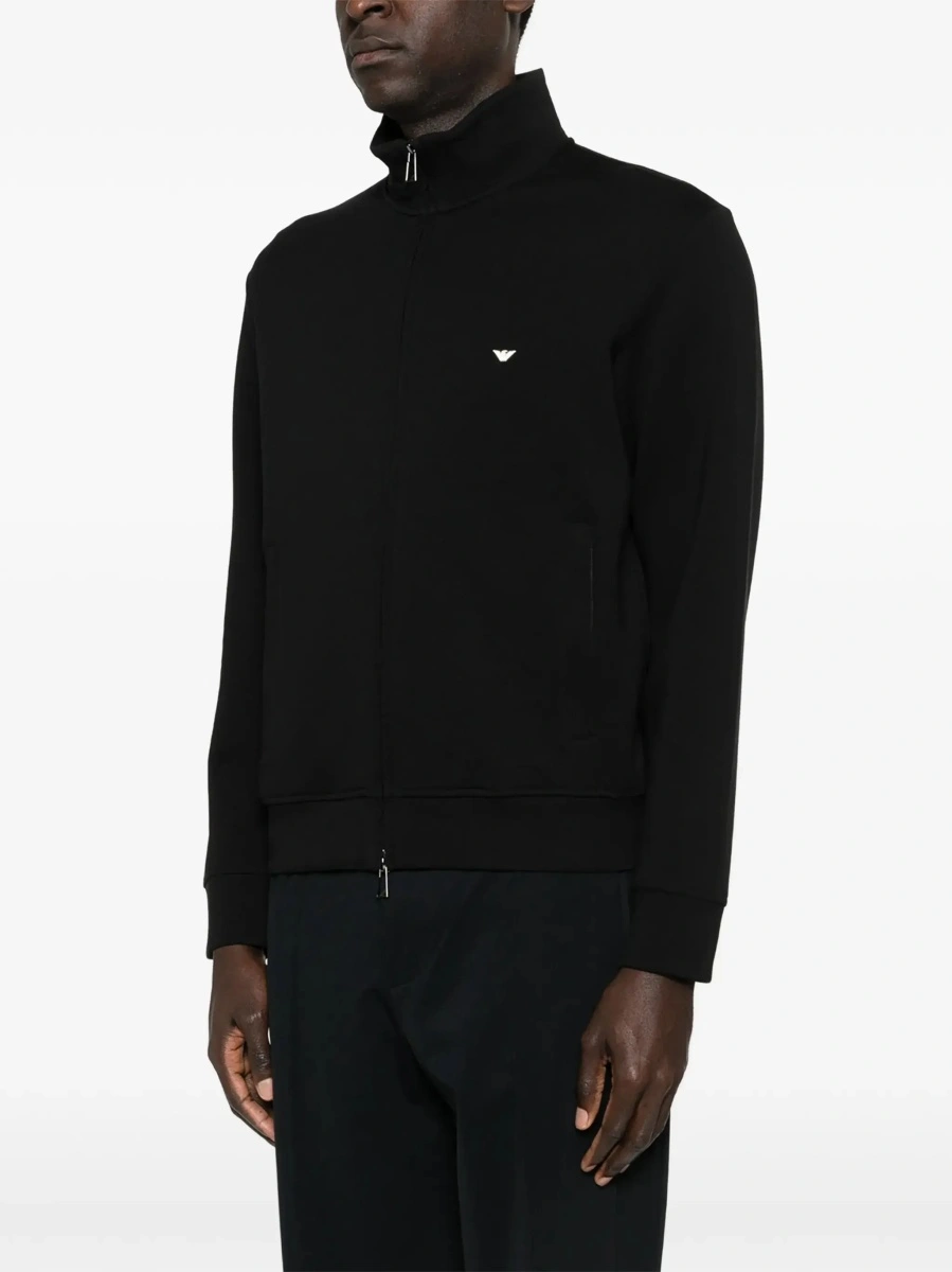 Hanorac Emporio Armani negru din bumbac - Img 5