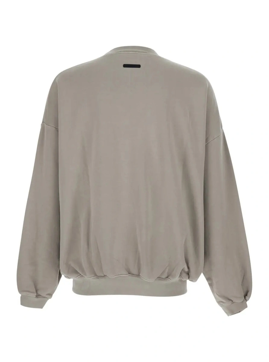 Hanorac FEAR OF GOD gri din bumbac - Img 2