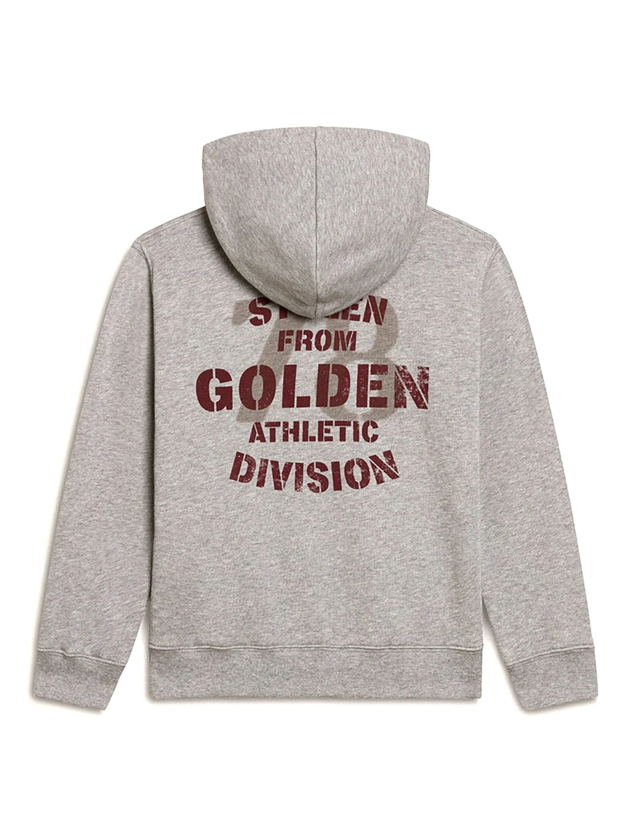 Hanorac Golden Goose gri din bumbac - Img 2