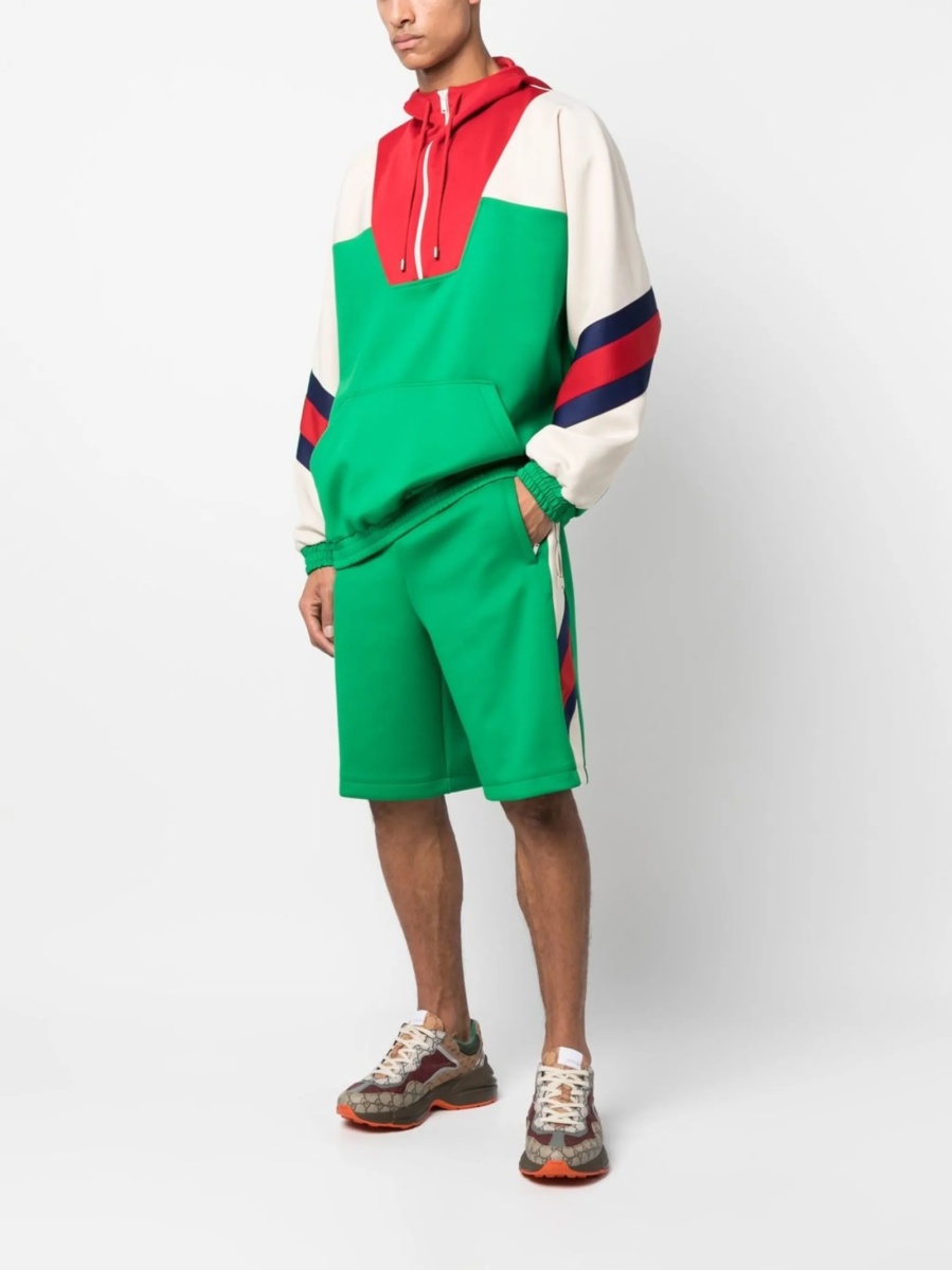Hanorac Gucci rosu din elastan si polyester - Img 2