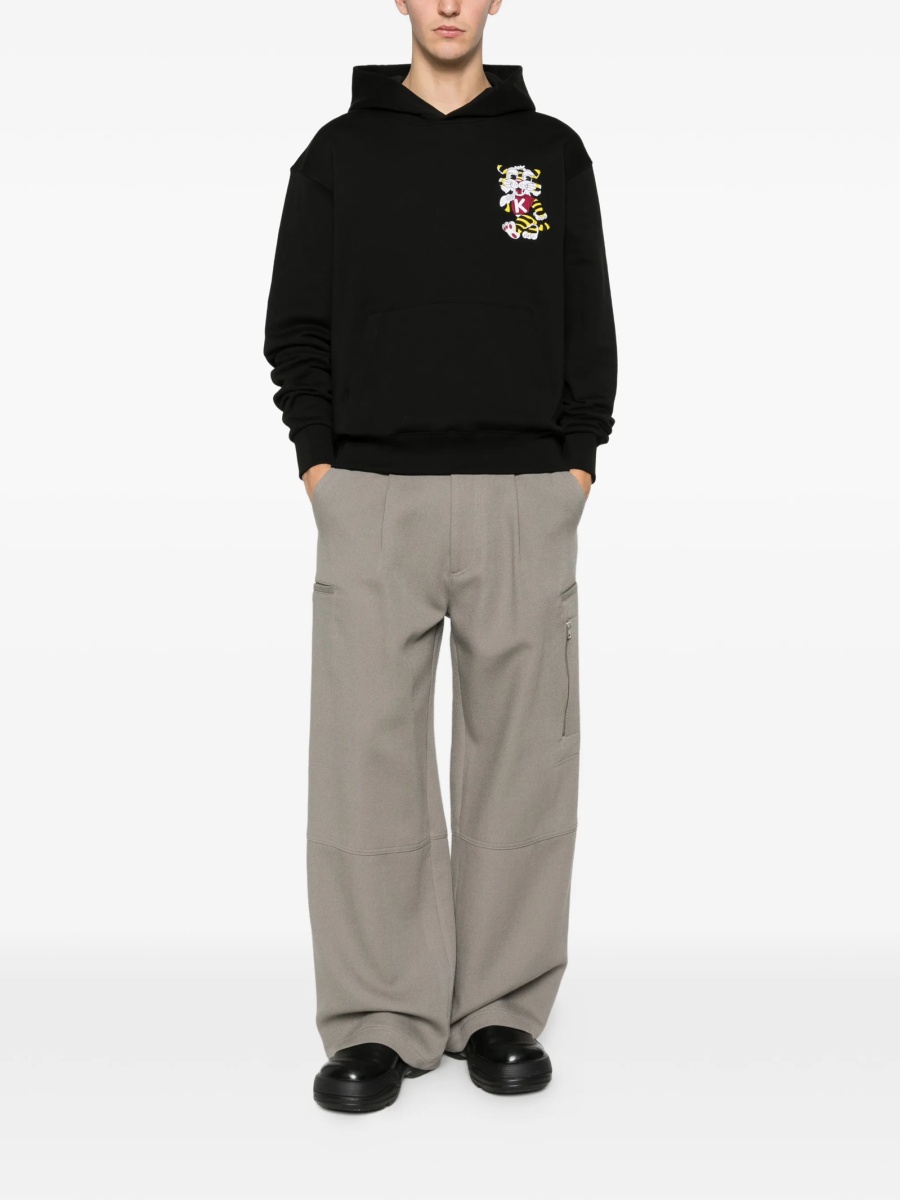 Hanorac Kenzo negru din bumbac - Img 2