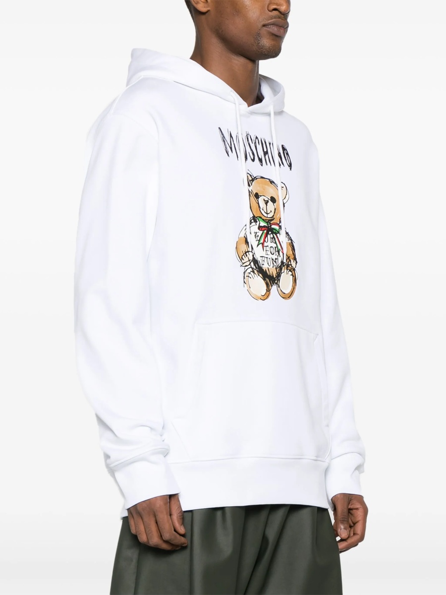 Hanorac Moschino alb - Img 3