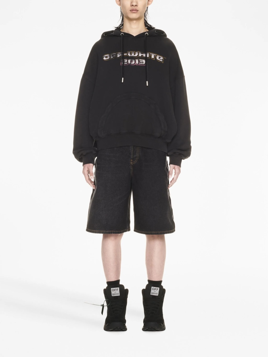 Hanorac Off-White negru - Img 2