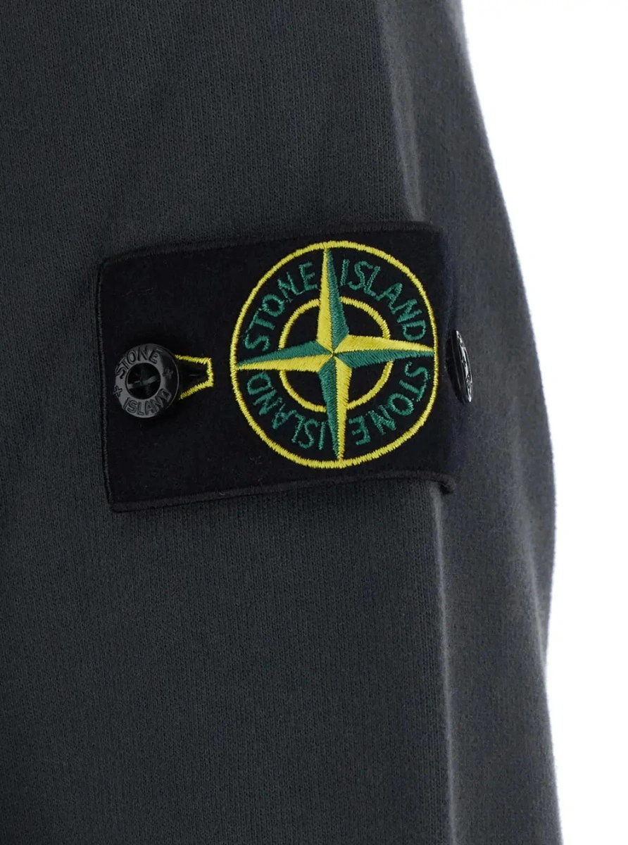 Hanorac Stone Island gri din bumbac - Img 3