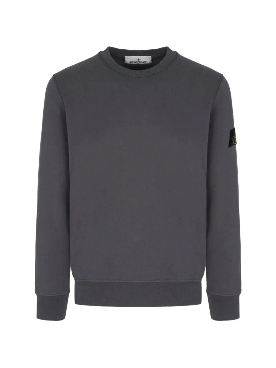 Hanorac Stone Island gri din bumbac - Img 5