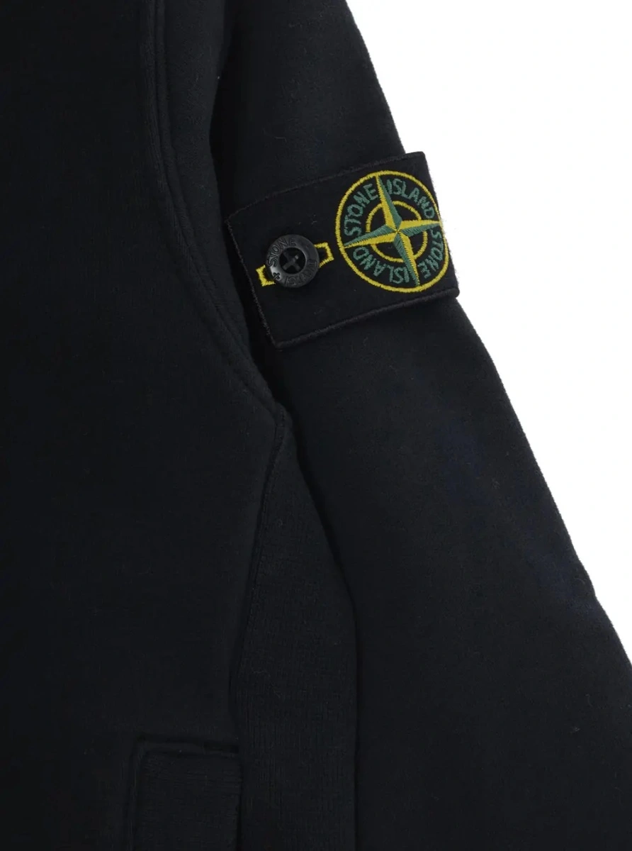 Hanorac Stone Island negru din bumbac - Img 3