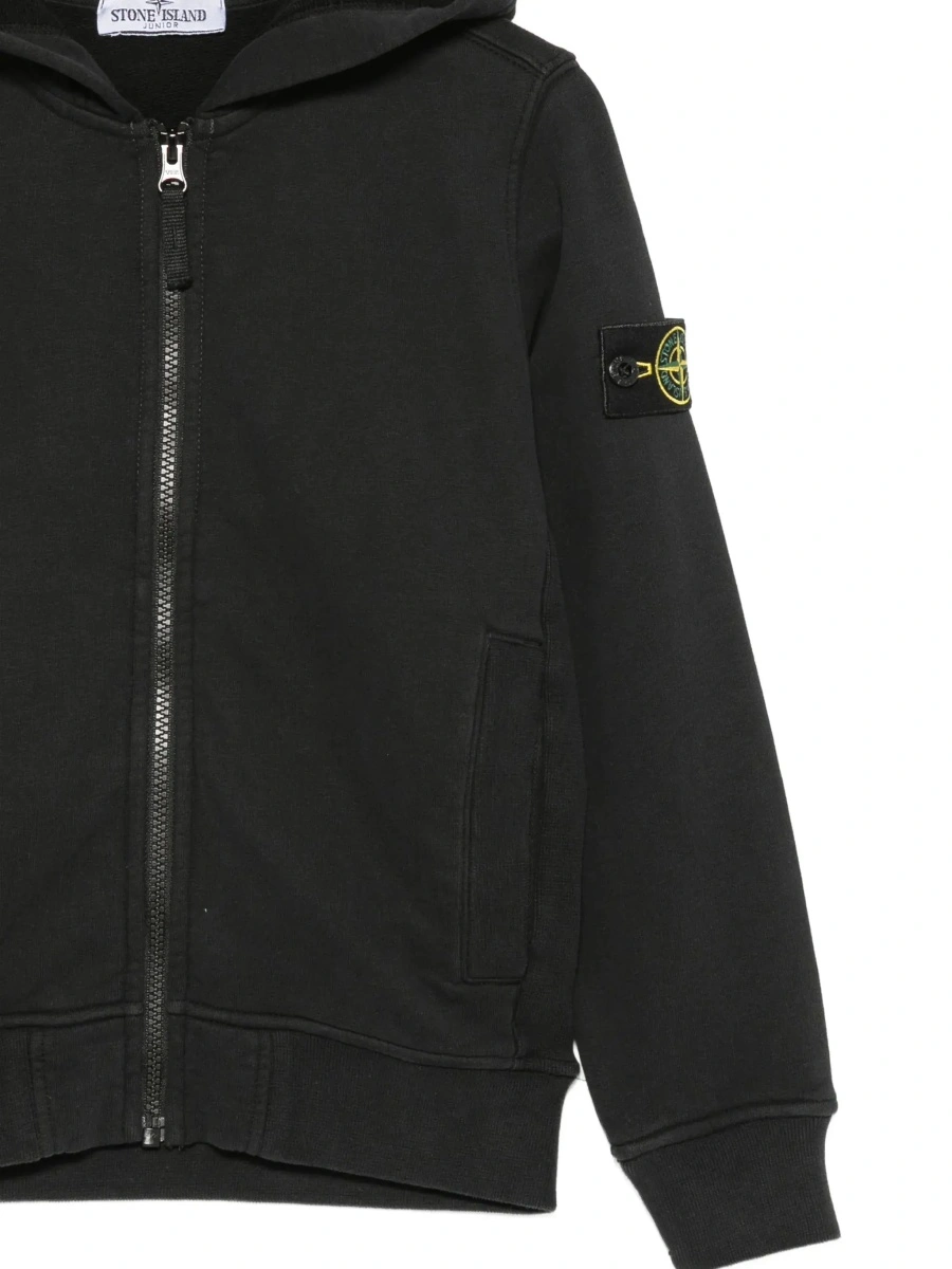 Hanorac Stone Island negru din bumbac - Img 5