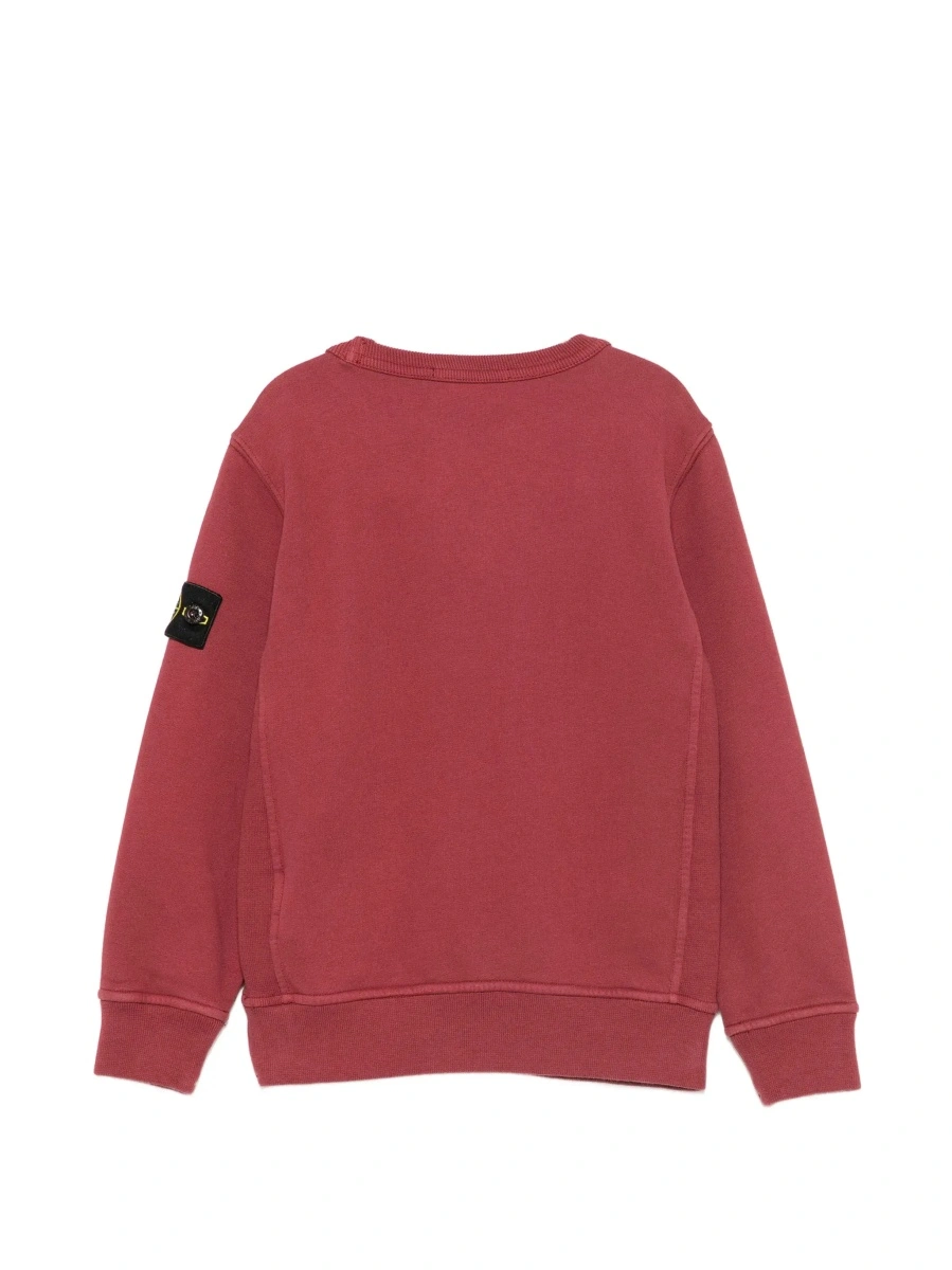 Hanorac Stone Island rosu din bumbac - Img 4