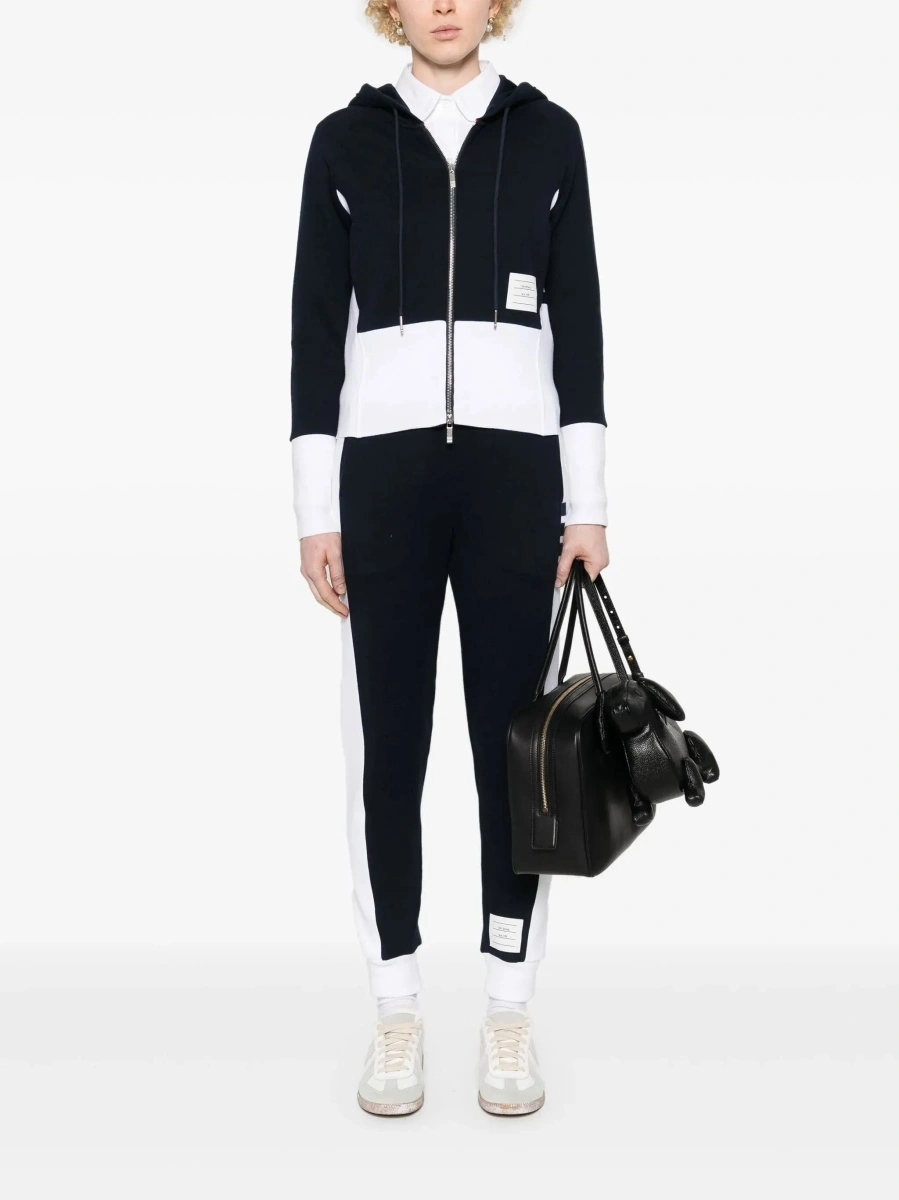 Hanorac Thom Browne albastru din bumbac - Img 4