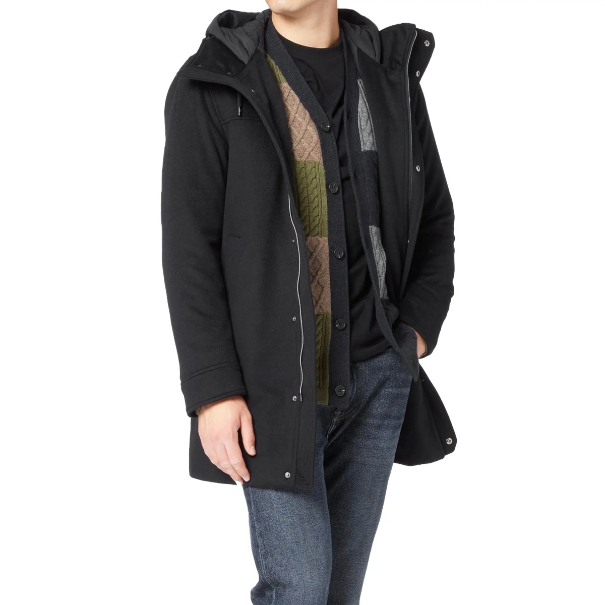 HERNO Wool Cashmere Hooded Coat - Img 2