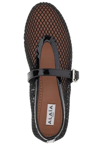Incaltaminte Fishnet ballerina flats - Img 4