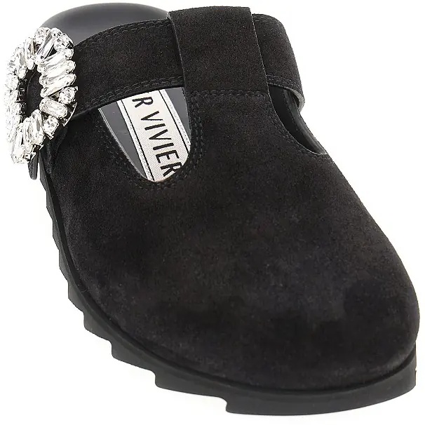 Incaltaminte 'Slidy Viv'' suede leather mules - Img 2
