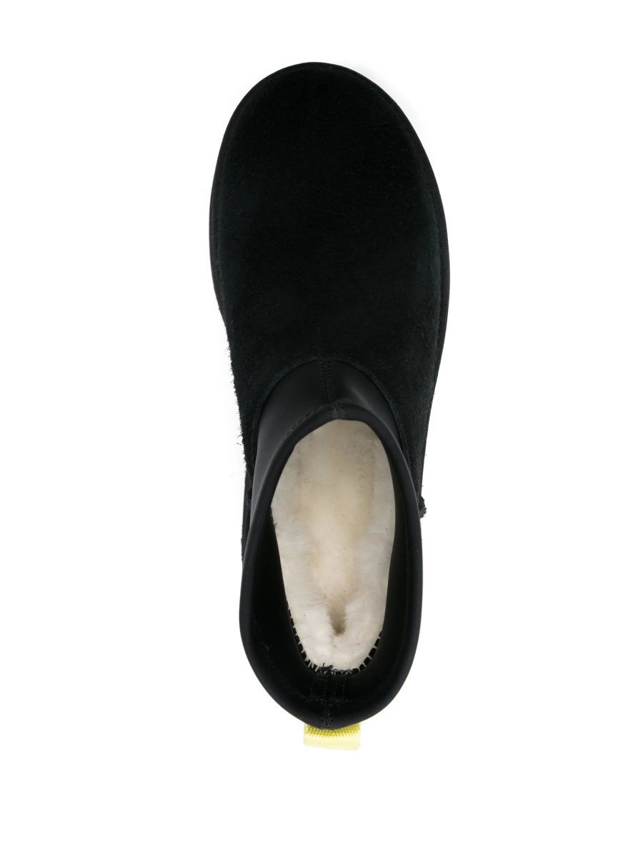 Incaltaminte UGG neagra din piele intoarsa si material textil - Img 4