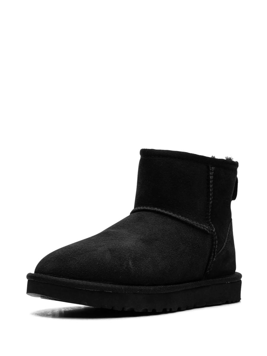 Incaltaminte UGG neagra din piele si poliester reciclat - Img 4