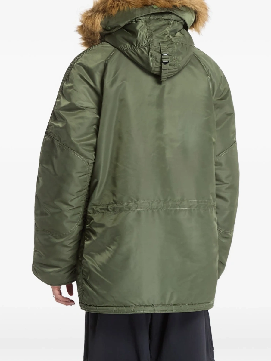 Jacheta Alpha Industries verde din nylon - Img 3