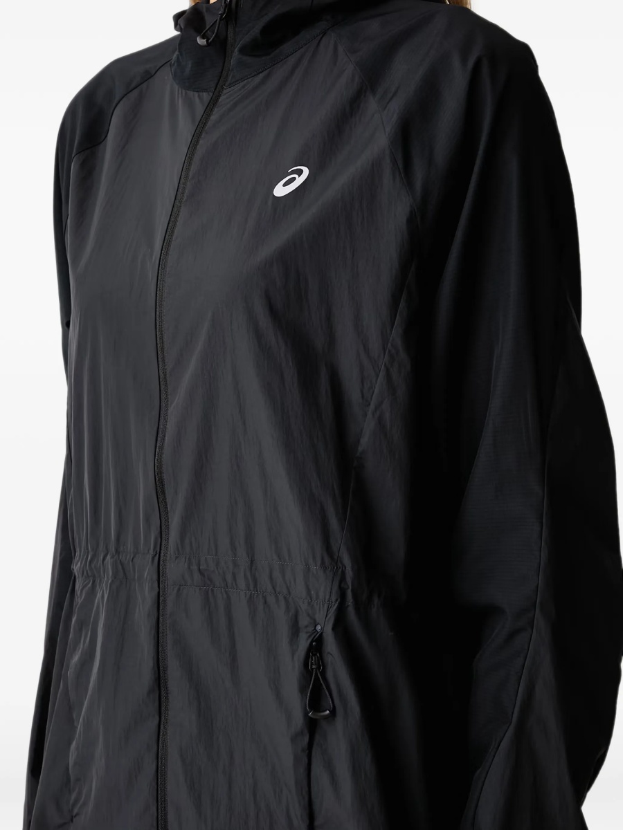 Jacheta ASICS neagra din material textil - Img 4
