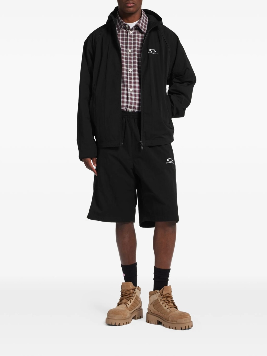 Jacheta Balenciaga neagra din poliamida - Img 2
