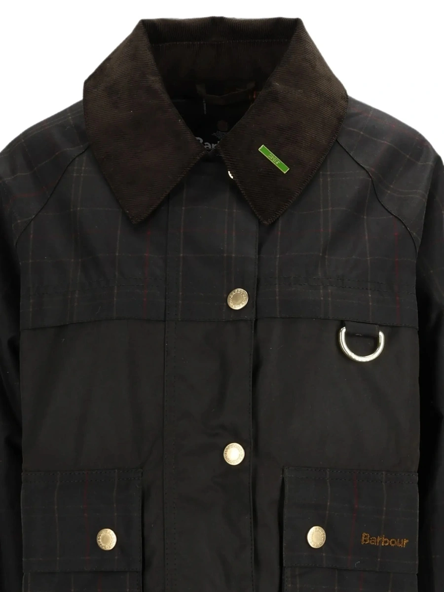 Jacheta Barbour verde din bumbac 'Cottingham' - Img 6