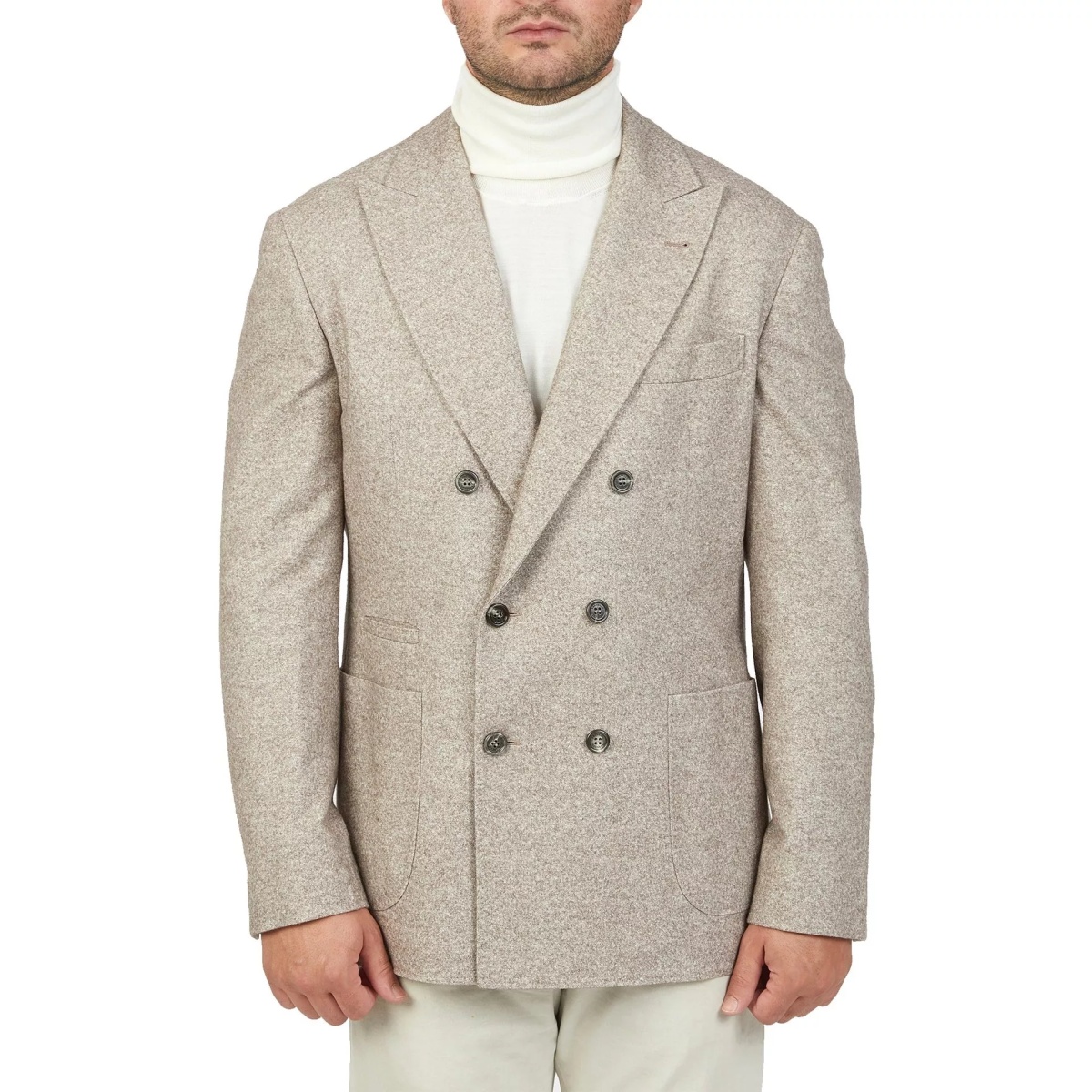 Jacheta Brunello Cucinelli Double-Breasted Wool Jacket - Img 3