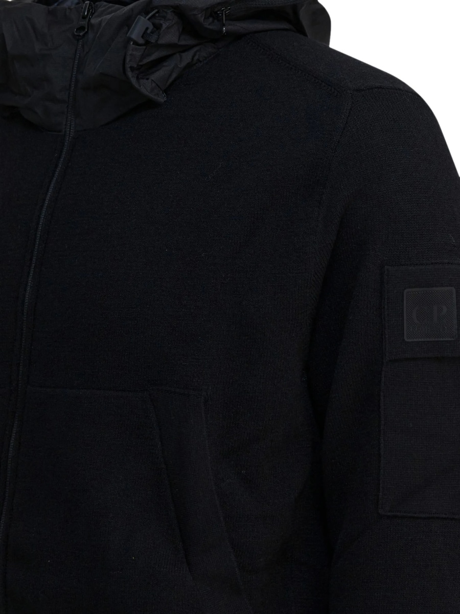 Jacheta C.P. Company neagra din lana si polyester - Img 4