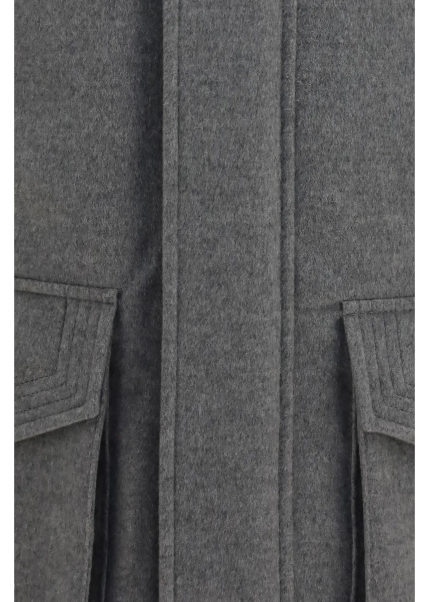 Jacheta Cashmere Jacket with zip and buttons - Img 3