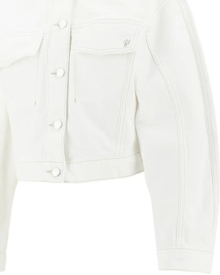 Jacheta Cropped denim jacket - Img 2