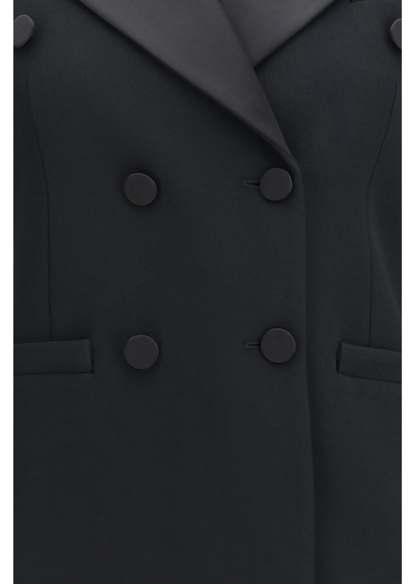 Jacheta Double-breasted Tuxedo Jacket - Img 3