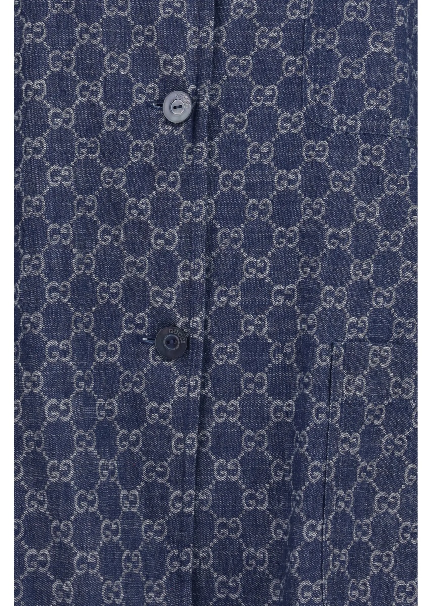 Jacheta GG jacquard cotton Jacket - Img 3
