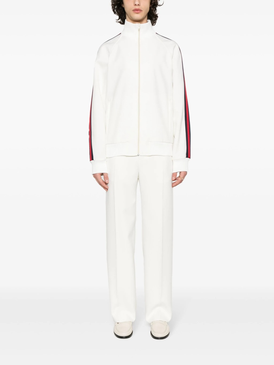 Jacheta Gucci alba din polyester si vascoza - Img 2