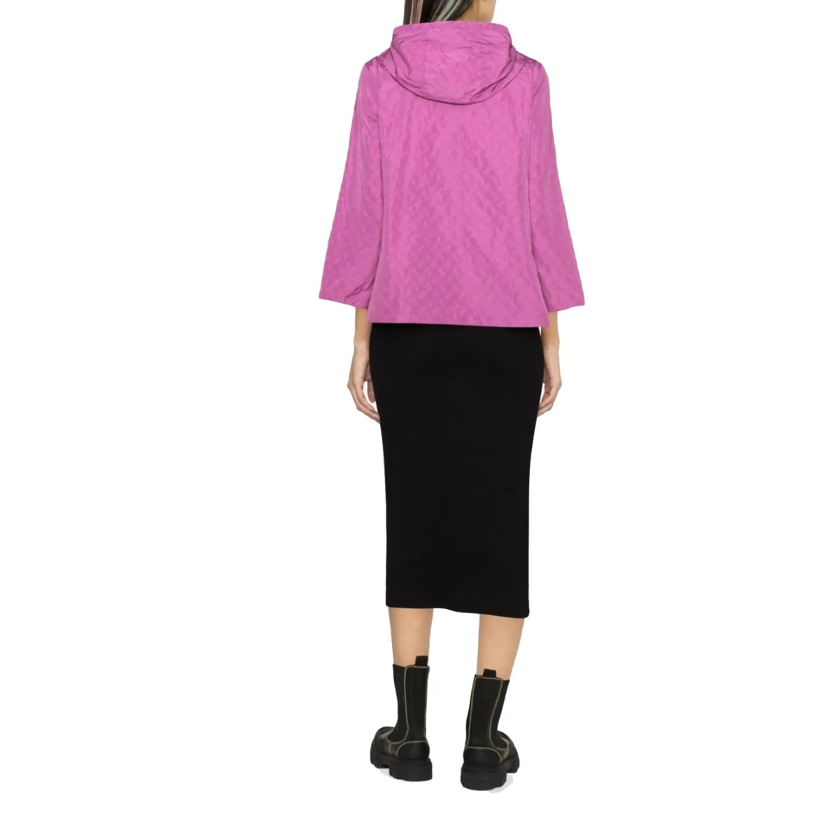 Jacheta Herno Reversible Monogram-Print Jacket - Img 3