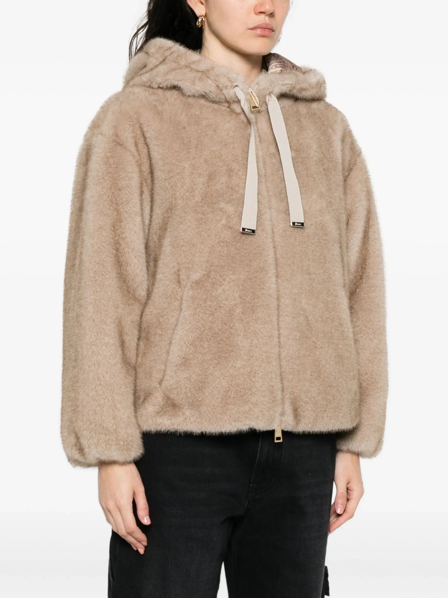 Jacheta Hooded Jacket in eco-fur - Img 5