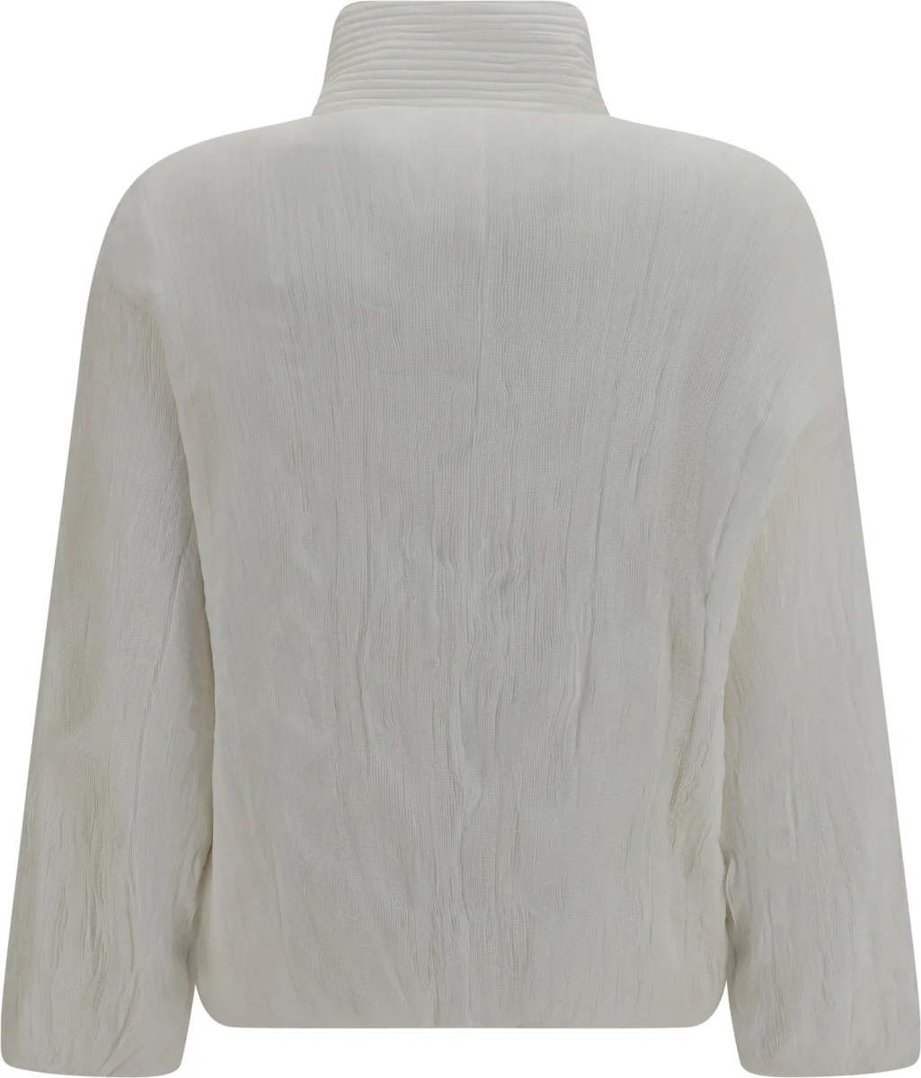 Jacheta Jacket short padded jacket with striped fabric - Img 2