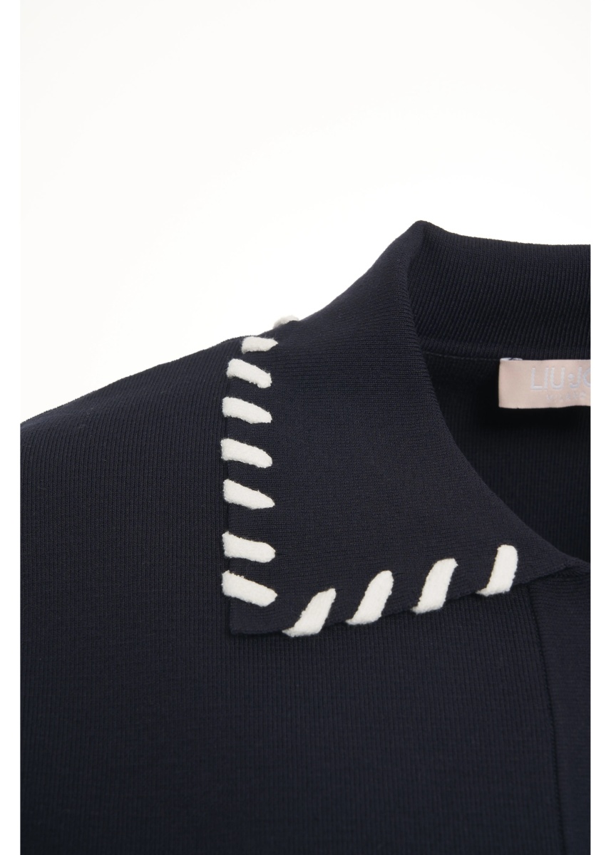 Jacheta Jacket with decorative stitching - Img 4