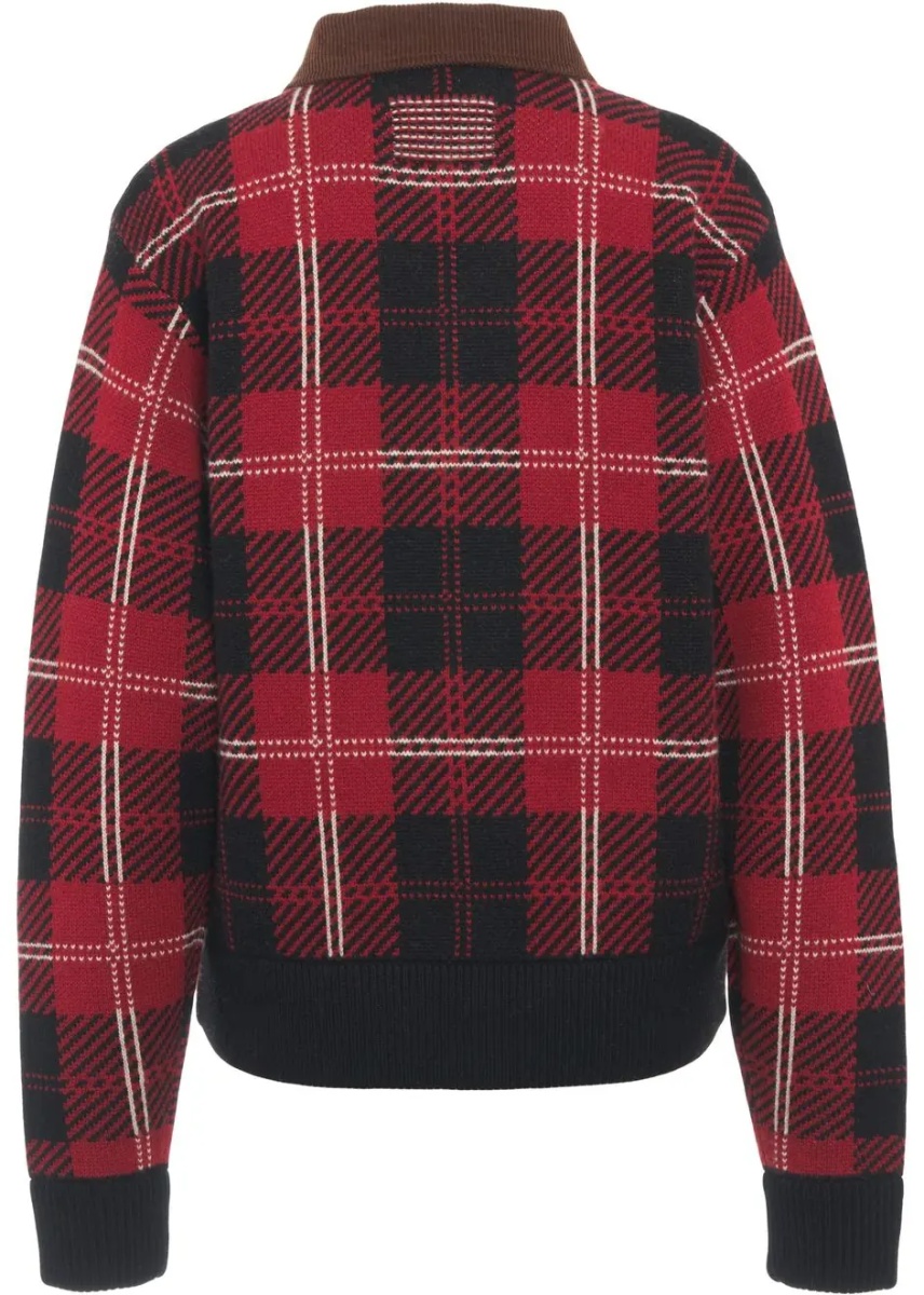 Jacheta Knit jacket with corduroy collar - Img 3