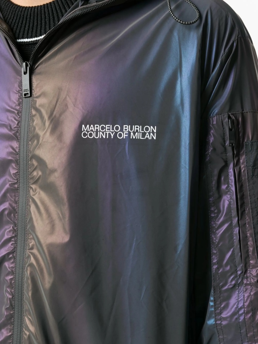 Jacheta Marcelo Burlon neagra - Img 5