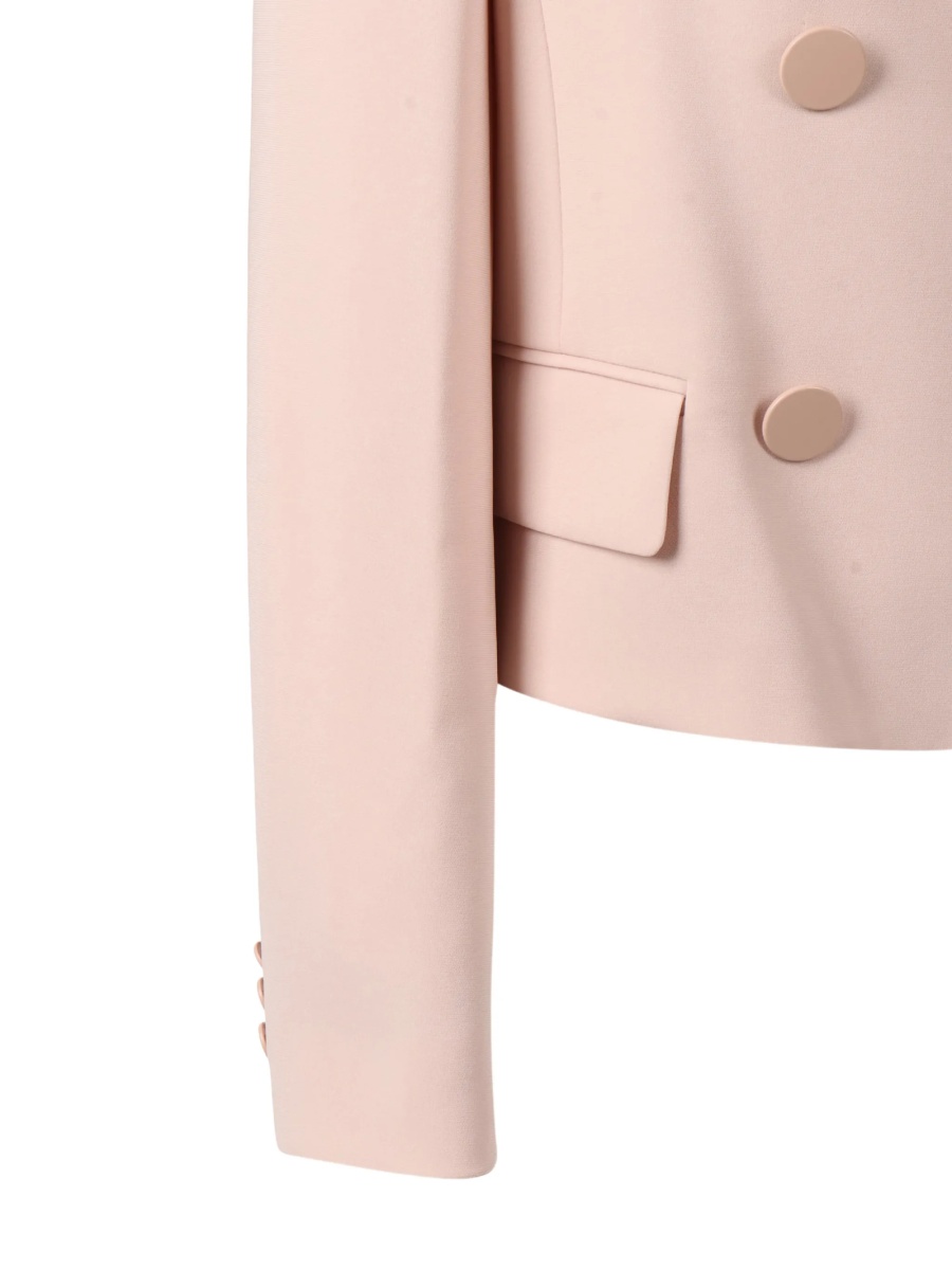 Jacheta MaxMara Studio roz din tricetat si polyester - Img 3