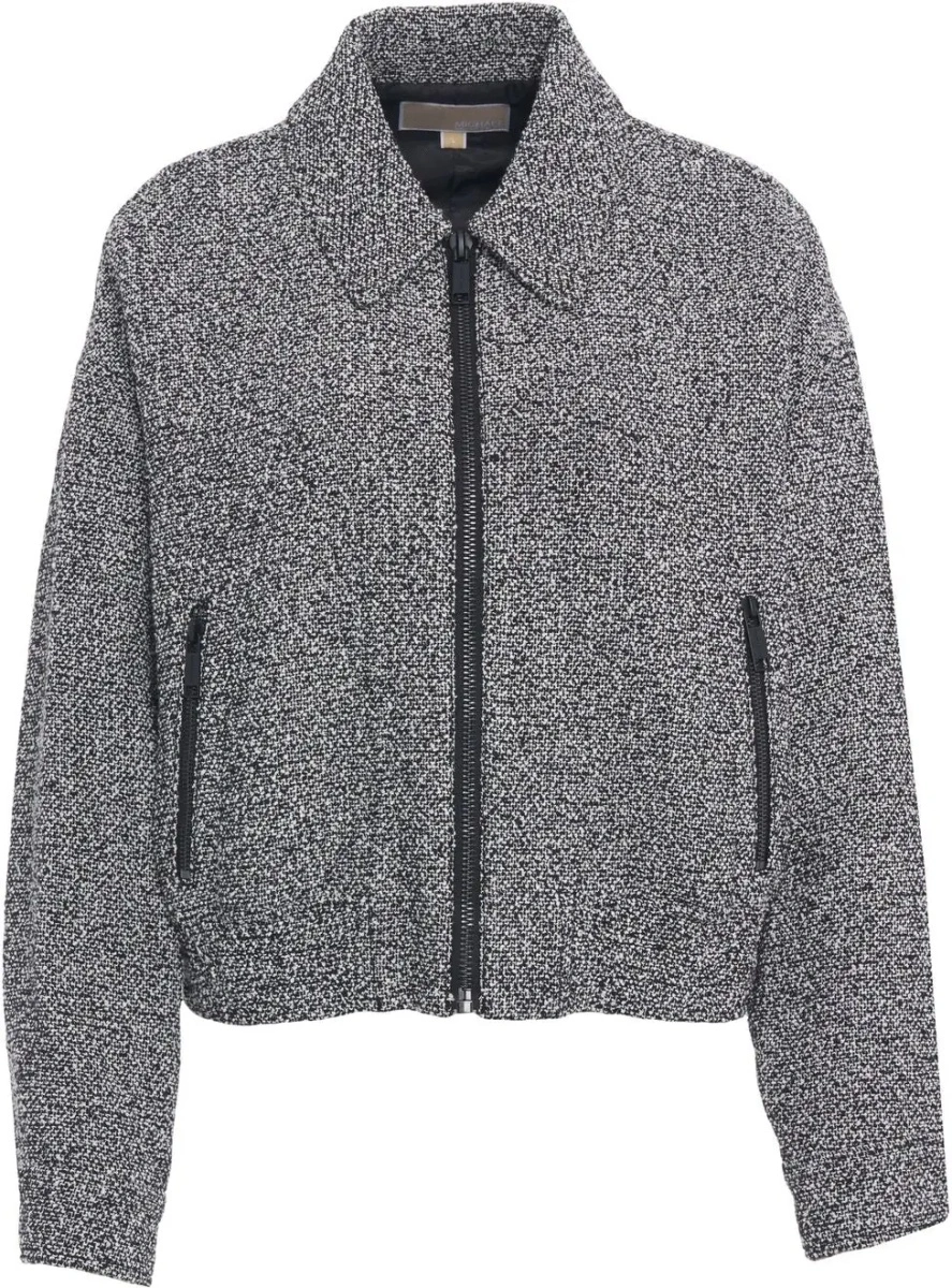 Jacheta Michael Kors neagra din bumbac - Img 2