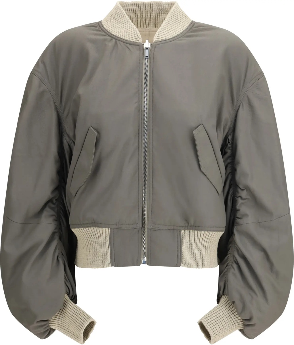Jacheta Secchia Flight Bomber in lamb leather - Img 2
